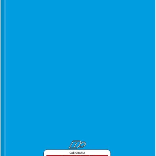 Caderno de Caligrafia Brochura Capa Dura Universitário D+ Azul 96 Folhas, Tilibra